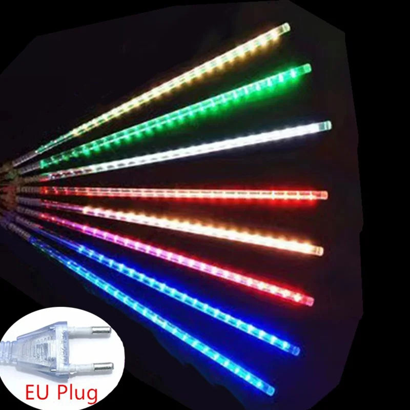 Christmas LED Meteor Garland Festoon Holiday Strip Light Outdoor Water - Assembly Detail