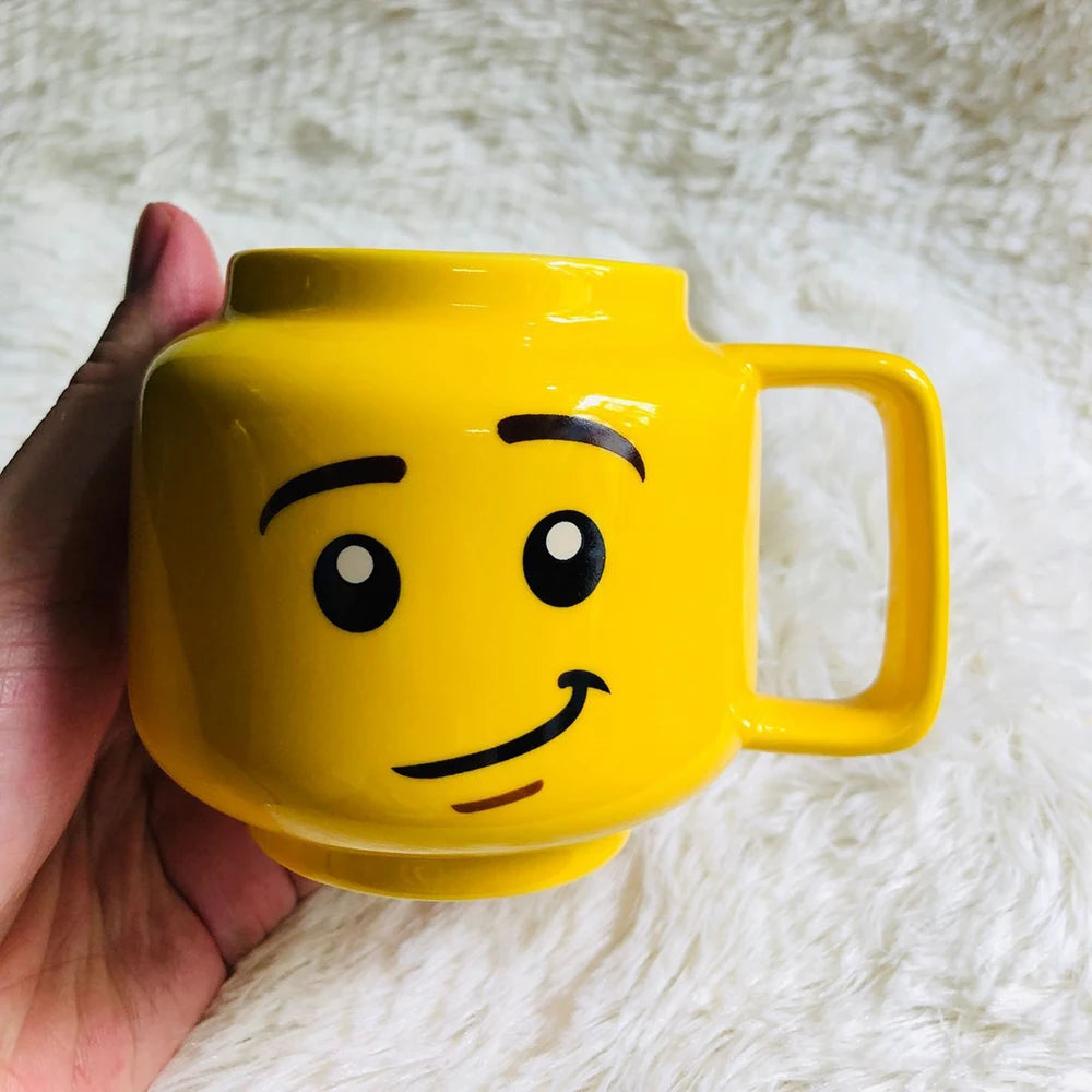 Cartoon Ceramic Mug 250ML Creative Coffee Cup Cute Emoji Mug Interesti - Scale View