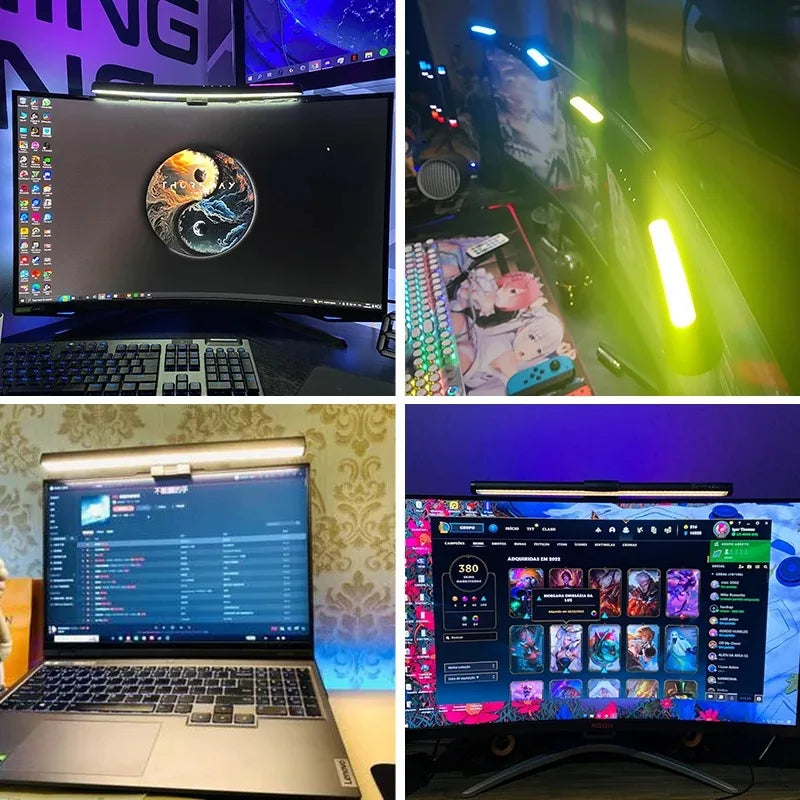 LED Screen Light Bar Monitor For Pc Screen Hanging USB Stepless Dimming RGB Curv - View 4