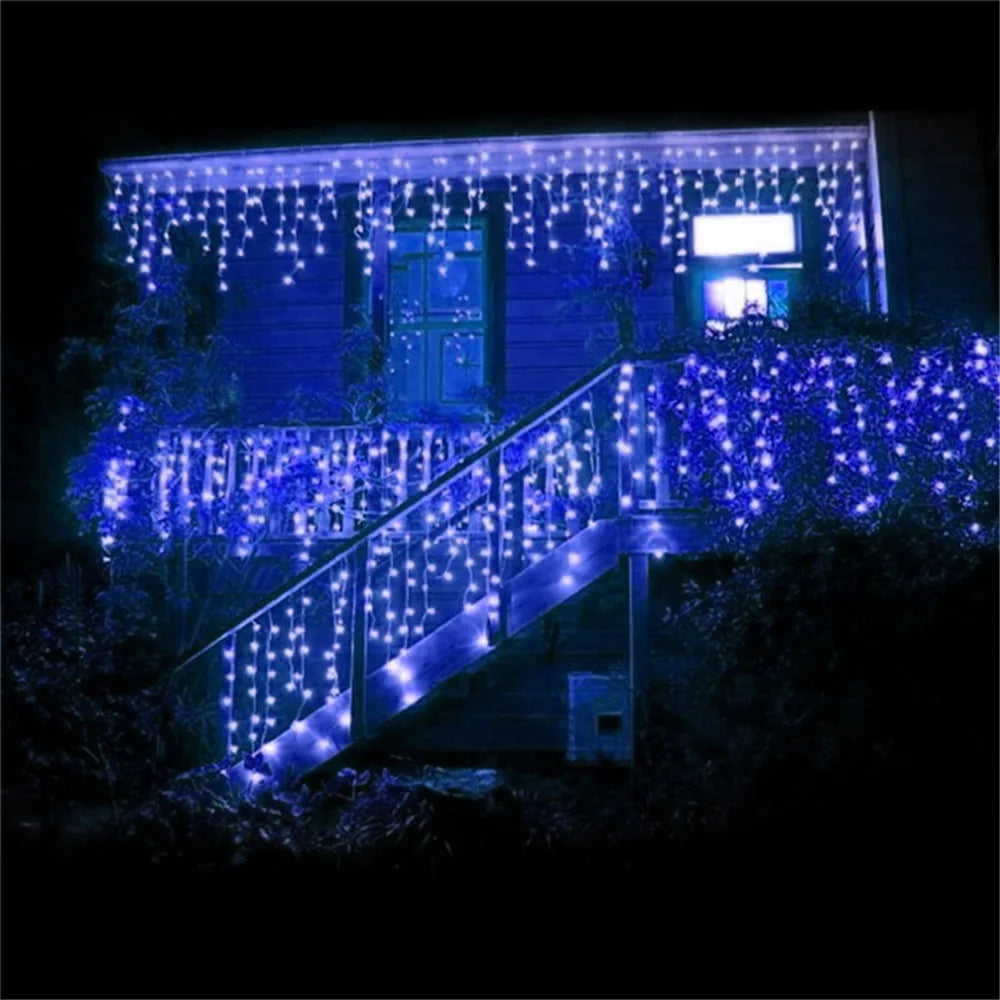 Christmas Lights Waterfall Outdoor Decoration 5M Droop 0.4-0.6m Led Li - Color Variant