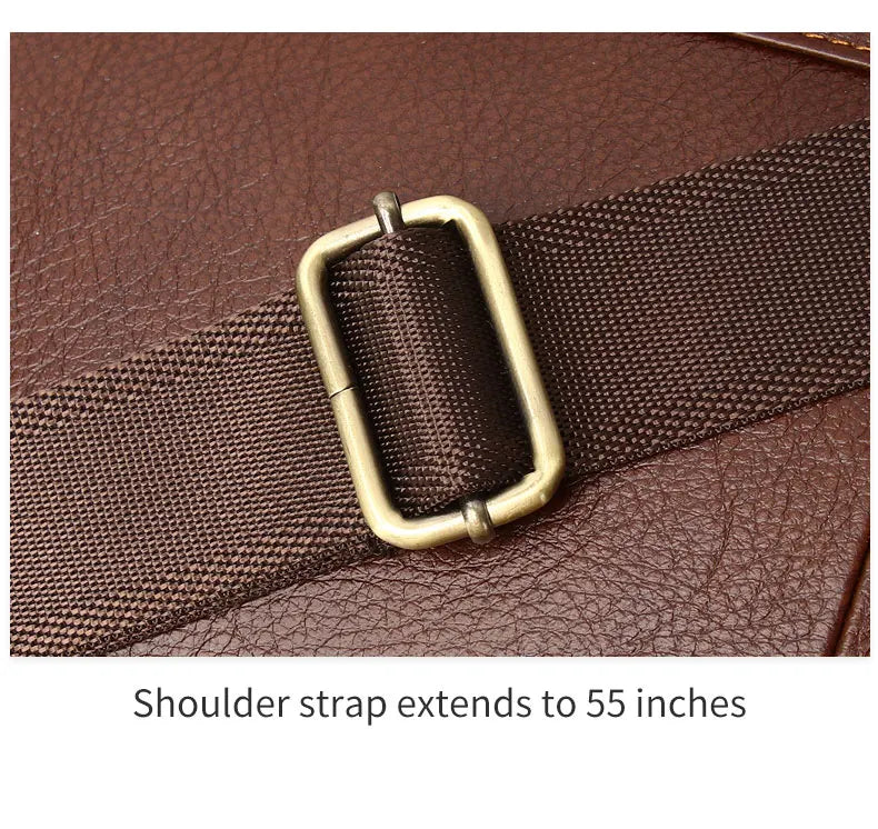SCHLATUM Genuine Leather Briefcases Hard For Men 15.6 Inch Office Bussiness Comp - View 13