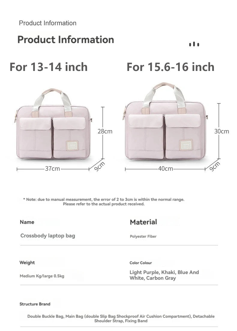 Laptop Sleeve Bag For Macbook Air Pro 16 Case 13.3 14 15.6 I...
