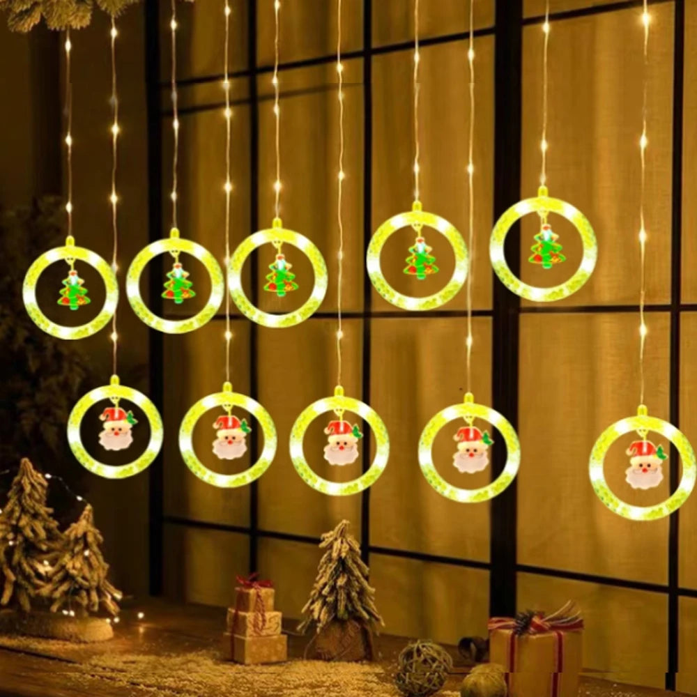 Christmas Led Decorative Lights Strip Star Curtain Lights Christmas Tr - View 23
