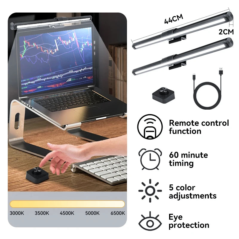 LED Screen Light Bar Monitor For Pc Screen Hanging USB Stepless Dimming RGB Curv - View 58