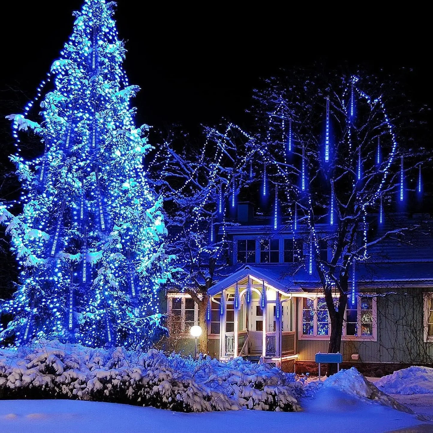 Christmas Meteor Shower Rain Light Outdoor Snowfall Light 12 Inches 8 - Detail View