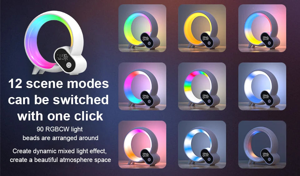 Novelty Smart Q Wake Up Light Ambient Light And Wake-Up Night Light Dimmable Wak - View 10