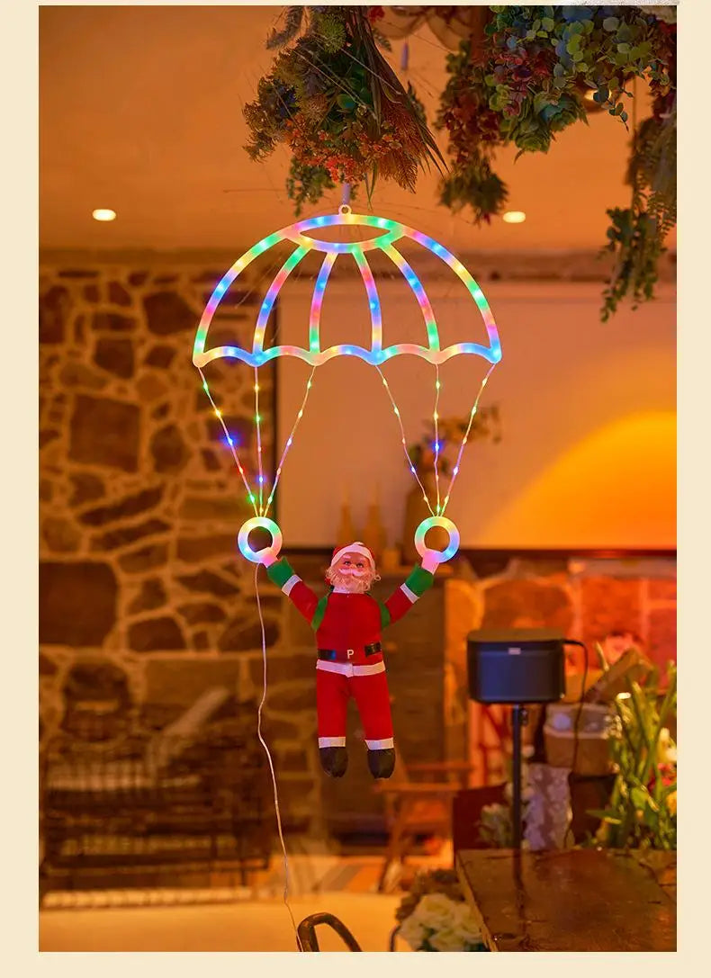 Christmas Parachute Light with Santa Claus 8 Mode Hanging Xmas Lamp fo - View 22