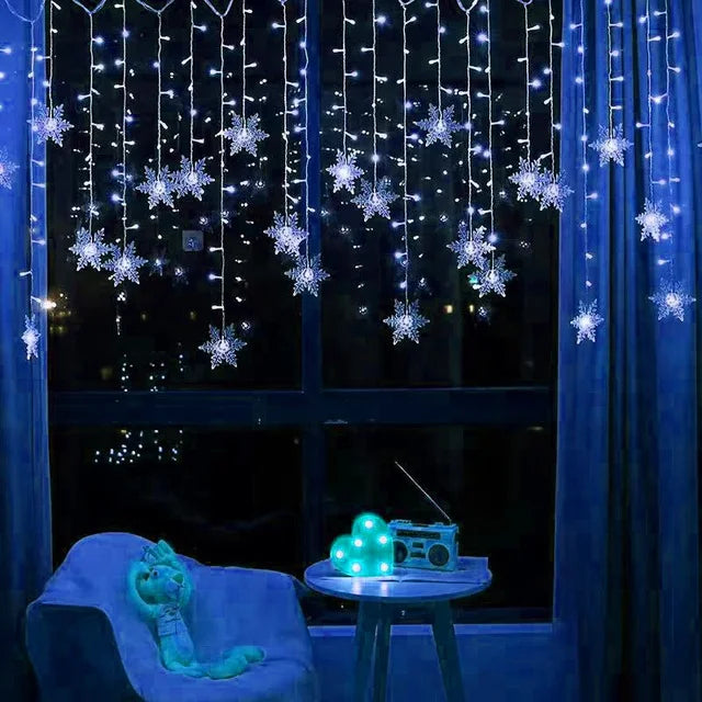 Christmas Light 3.5m Led Snowflake Garland Curtain String Fairy Lights - View 25