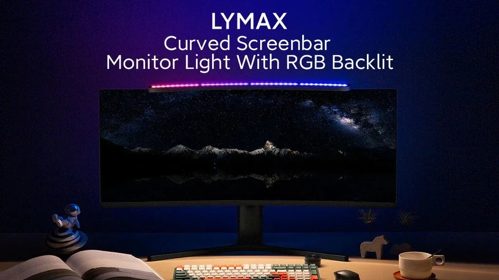 LYMAX Curved Screen Bar Monitor Light With RGB Backlight Screen Hanging Lamp Sma - View 10