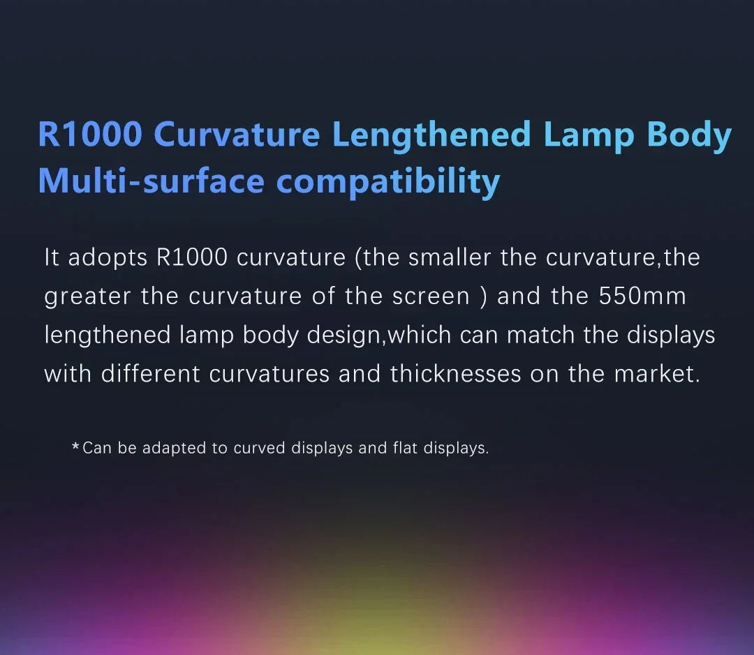 LYMAX Curved Screen Bar Monitor Light With RGB Backlight Screen Hanging Lamp Sma - View 19