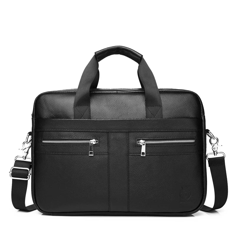 SCHLATUM Genuine Leather Briefcases Hard For Men 15.6 Inch Office Bussiness Comp - View 18