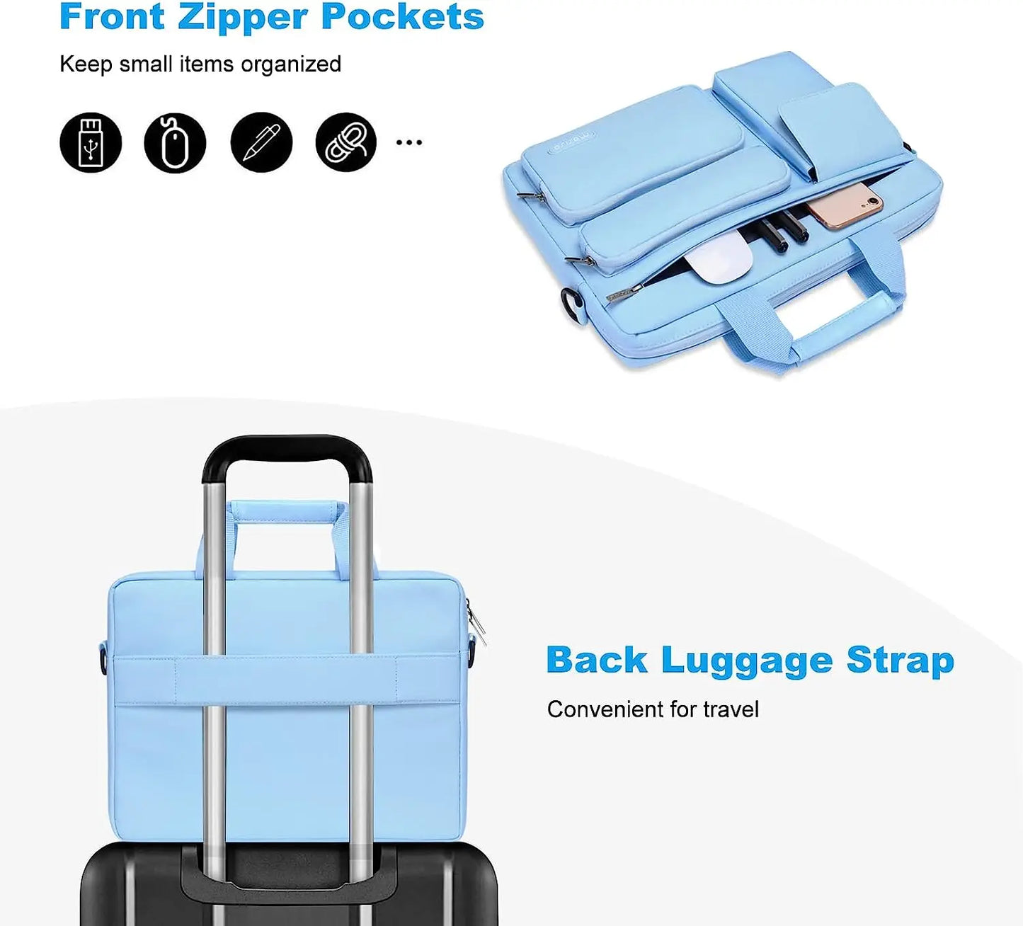 Laptop Bag 13.3 14 15 16 17.3 inch Shoulder HandBag for Macbook Air Pro M1 M2 M3 - View 28