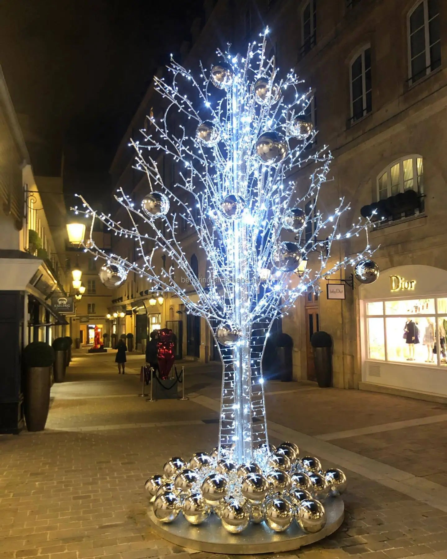 Christmas Holiday Street Decoration Fancy LED Christmas Tree Motif Lig - Close-up View