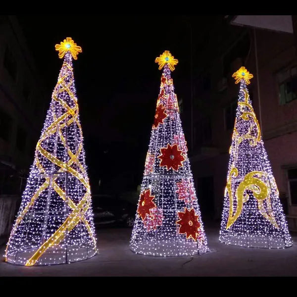 Outdoor LED Christmas Tree for Commercial Street Decorations - Main View