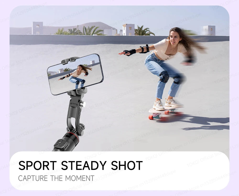 AI Tracking Deskpot Gimbal Tripod with Extendable Selfie Stick for Mob - Brand Detail