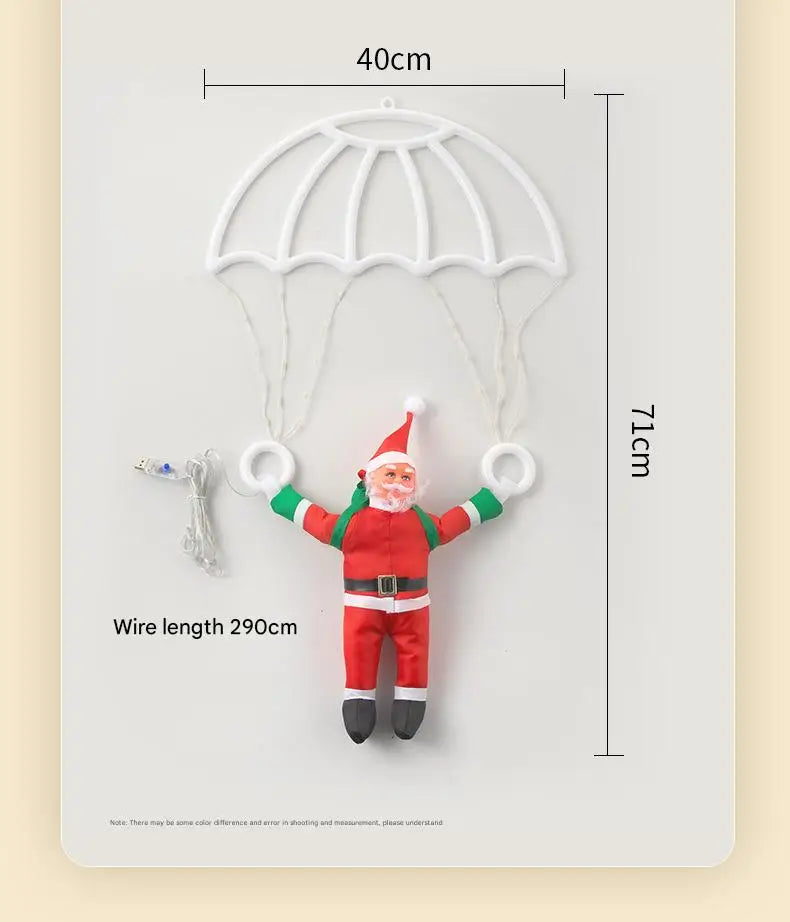 Christmas Parachute Light with Santa Claus 8 Mode Hanging Xmas Lamp fo - View 19