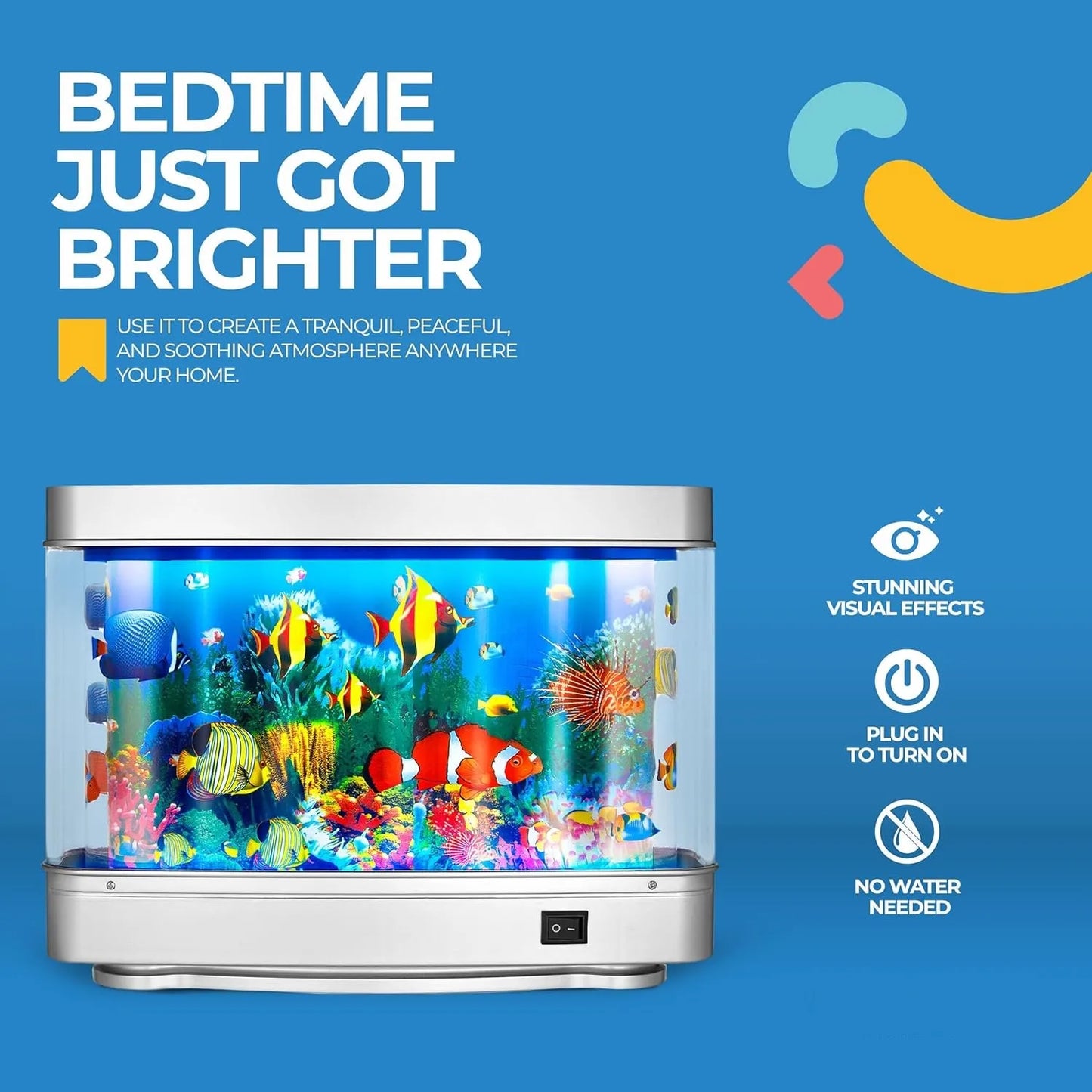 Desktop Aquarium Fish Tank Decorative Light Usb Dynamic Fish Tank Decorative Lig - View 10