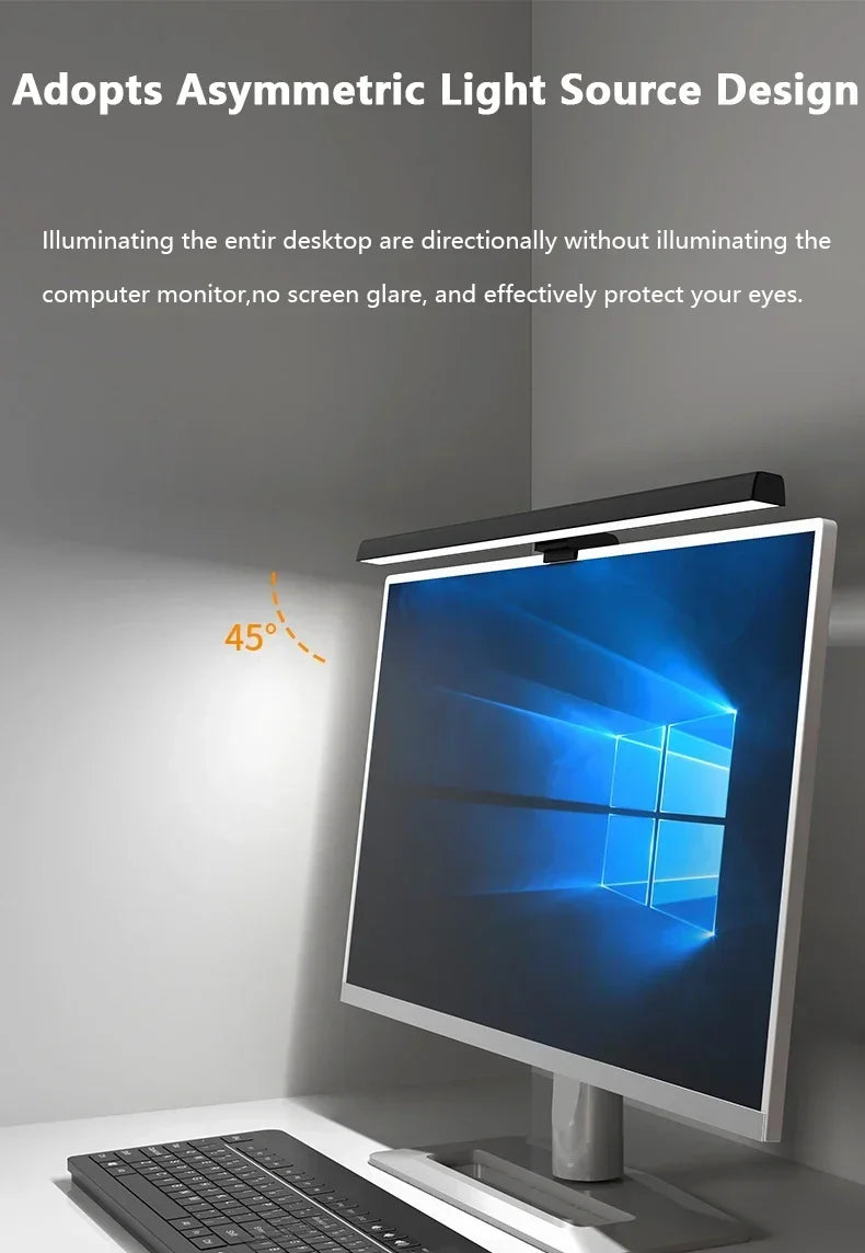 50 CM LED Computer Monitor Light Bar For Learning/Reading Dimming Nigh - Alternative Angle