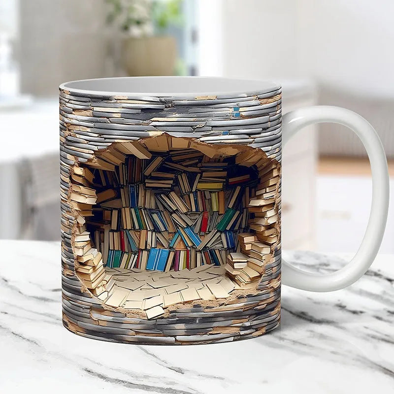 Creative Mark Cup Coffee Cup Tea Cup Christmas Gifts 3D Effect Wall Crash and Bo - View 11