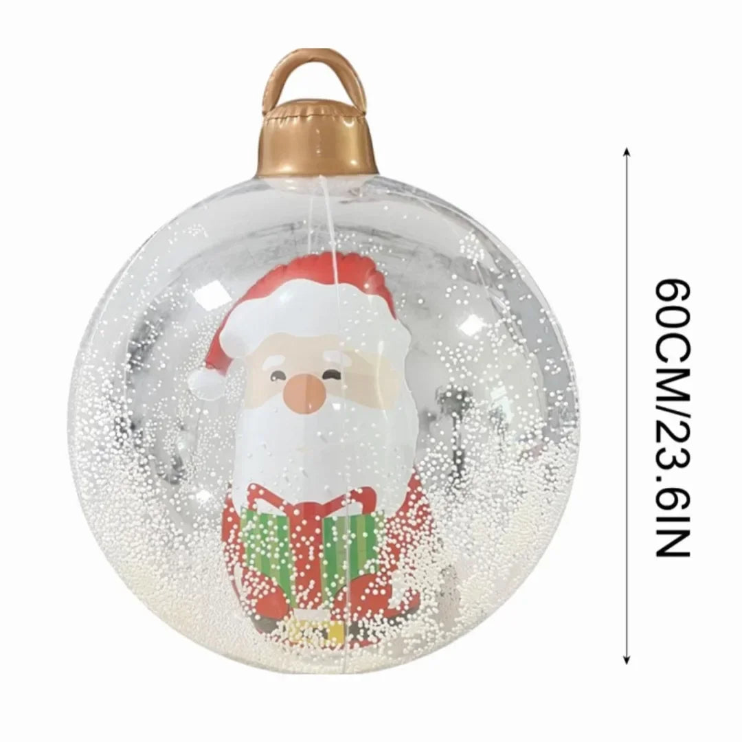 2026 Christmas Santa Snowman Balloons Xmas Tree Decorations Outdoor Ho - Close-up View