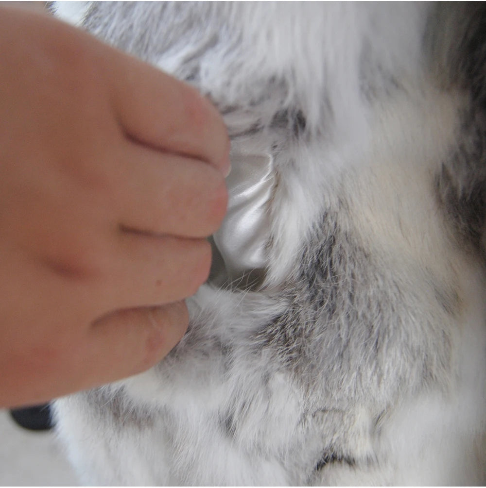 2025 Winter Women Rabbit Fur Coat Real Genuine Rabbit Fur Jacket With - Color Variant 3