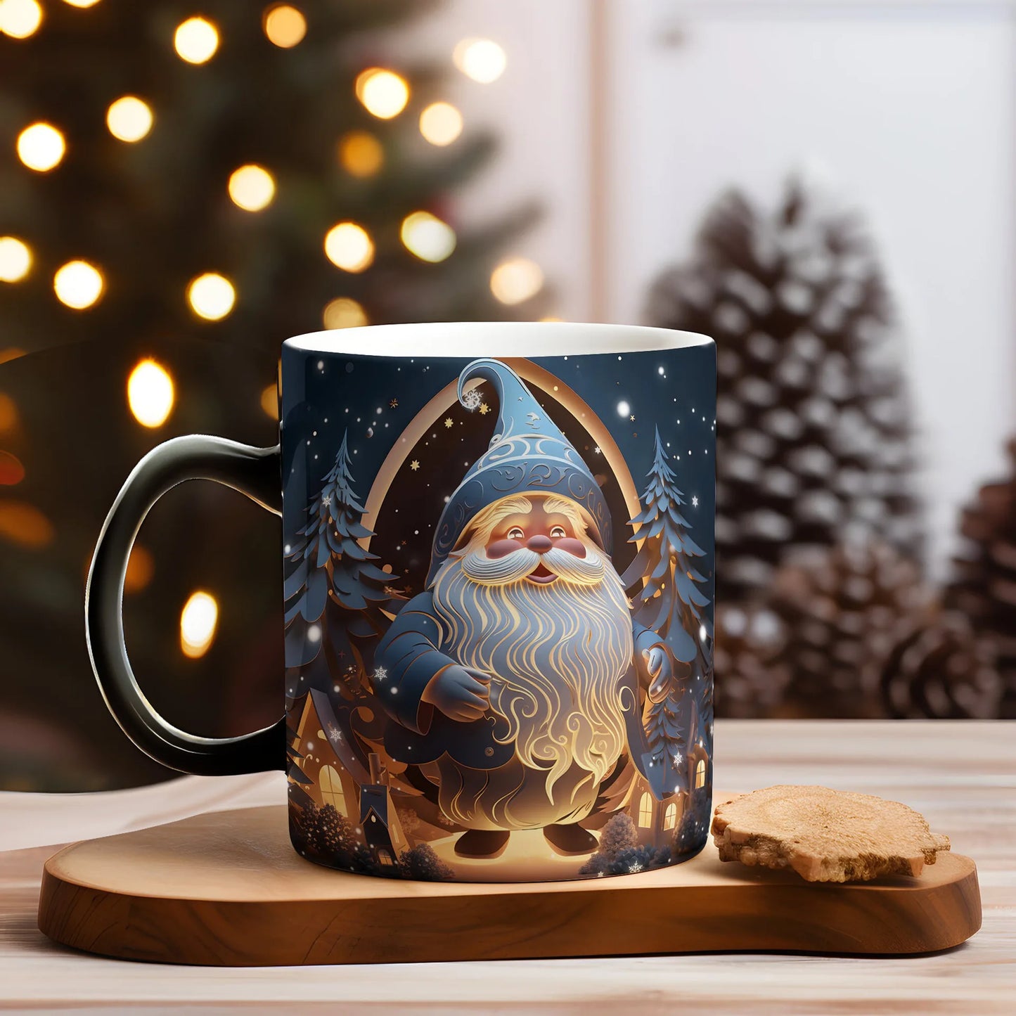 Christmas Color Changing Mug Santa Claus Ceramic Magic Mug Elk Heat Se - Brand Detail