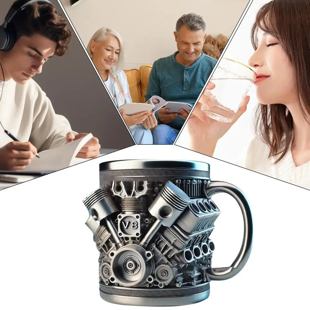 Coffee Mug Cool Beverage Mug Funny Stein Drinkware Portable Home Aesthetic Decoration for Household Kitchen Living Room - ...
