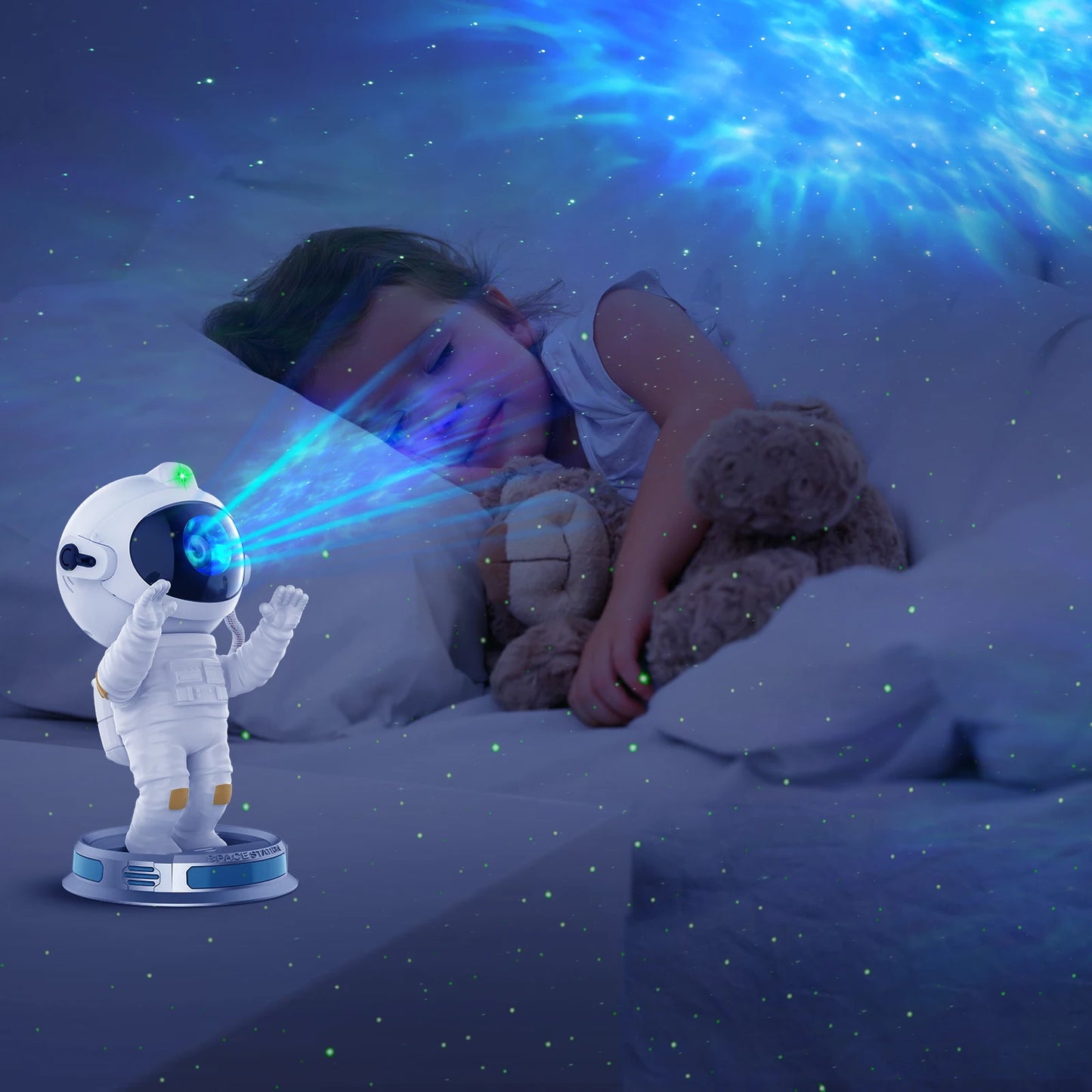 2025 New Real Astronaut Galaxy Projector Lamp Spaceman Star Projector - Close-up View