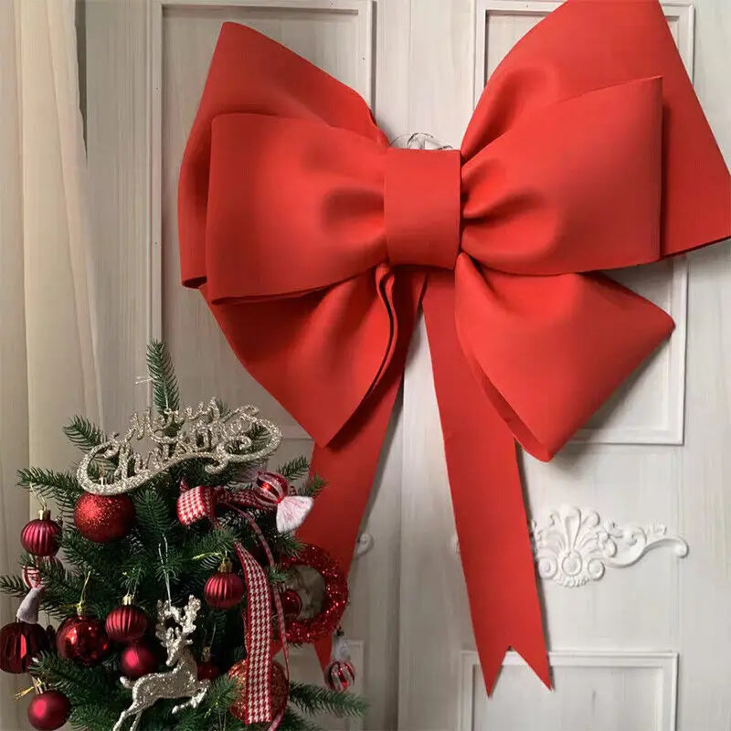 Christmas Tree Decoration New Year Party Prop Christmas Big Bow EVA Sh - Alternative Angle