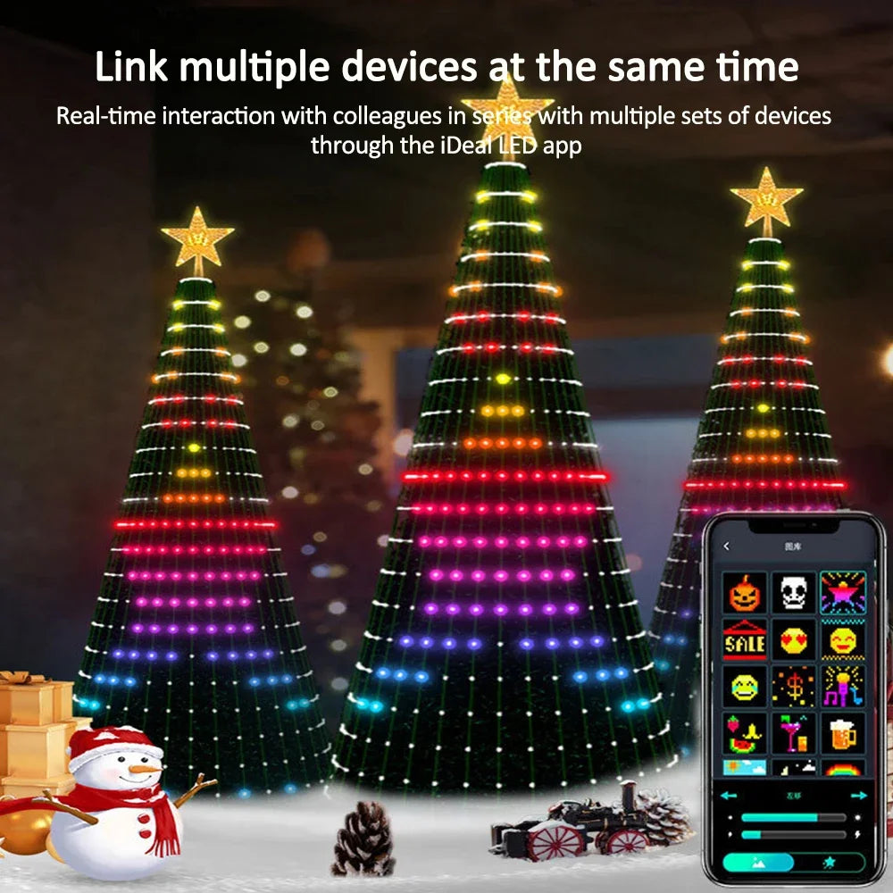 Christmas Tree Star Lights Smart RGB Christmas Light with Remote Timer - View 12