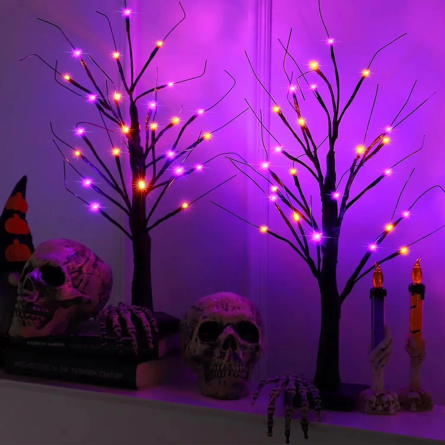 Christmas LED Tree Lights Christmas Birch Tree Home Decoration Lights - Front View