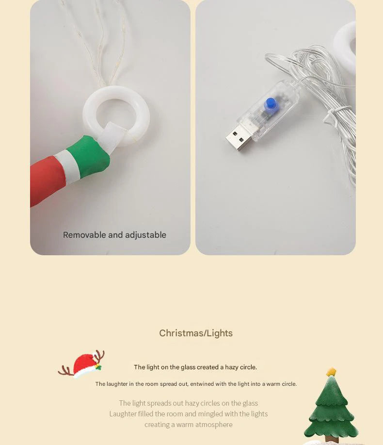 Christmas Parachute Light with Santa Claus 8 Mode Hanging Xmas Lamp fo - View 21