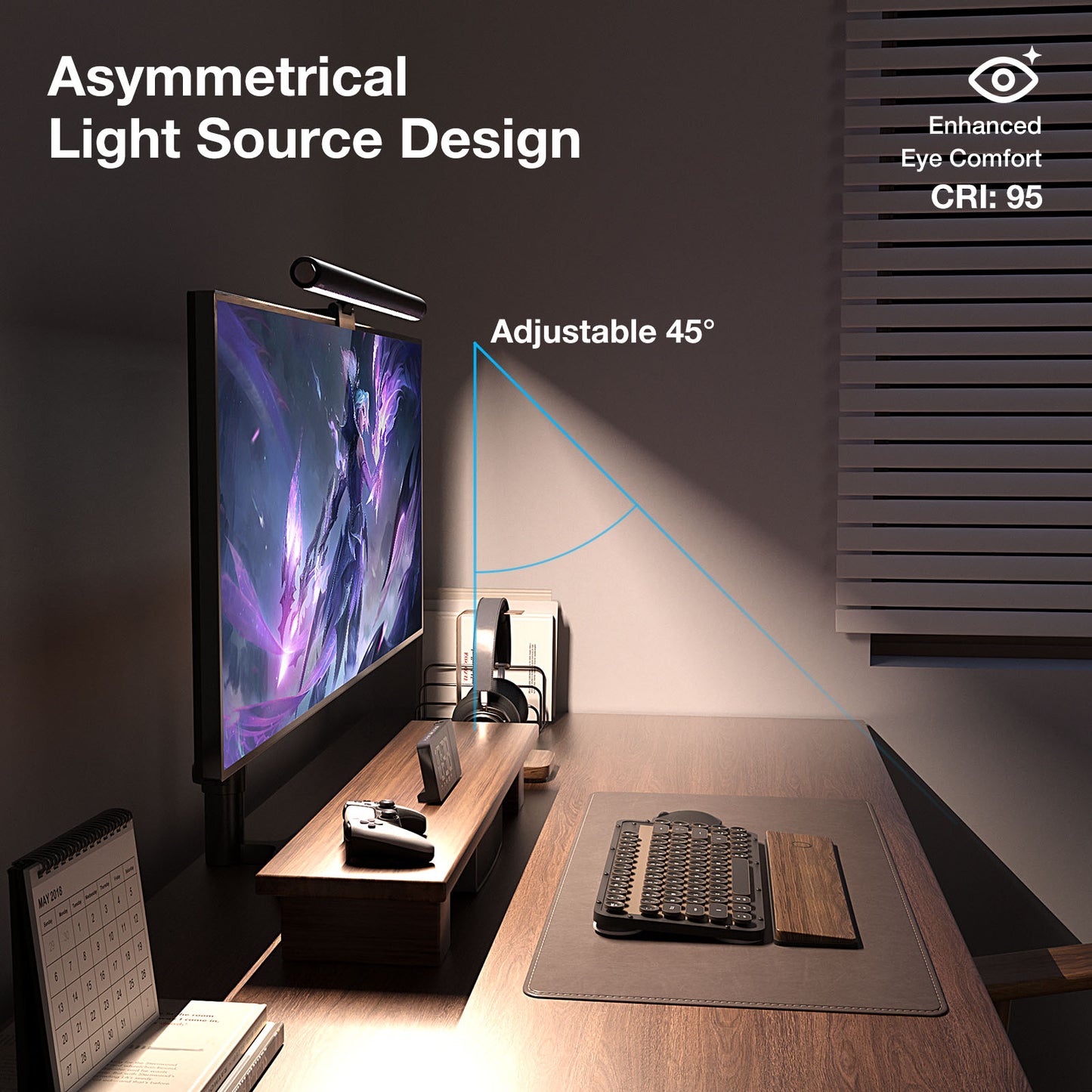 BM-RS1 Computer Monitor Lamp, Screen Monitor Light Bar for Eye Caring, - Material Detail