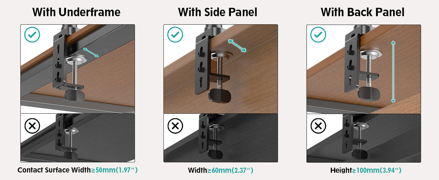 Redragon GMK914 Single Monitor Mount Stand Gas Spring Adjustable Arms with VESA 75/100mm, 13-32 Inch Screen Compatibility - Product Image 12