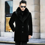 Men's Mink Fur Coat - Long Thickened Winter Jacket | M-6XL - Inclus dans le bundle