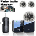 Wireless Lavalier Mic for Camera/iPhone/Android - Podcast - Inclus dans le bundle