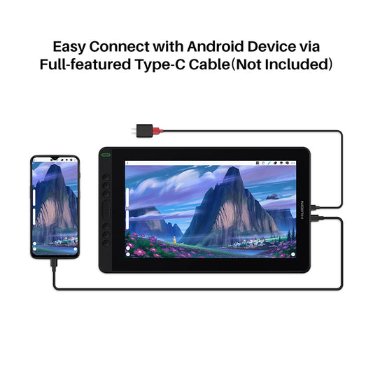 Huion Kamvas 13 Graphics Tablet Monitor AG Glass Pen Display Drawing