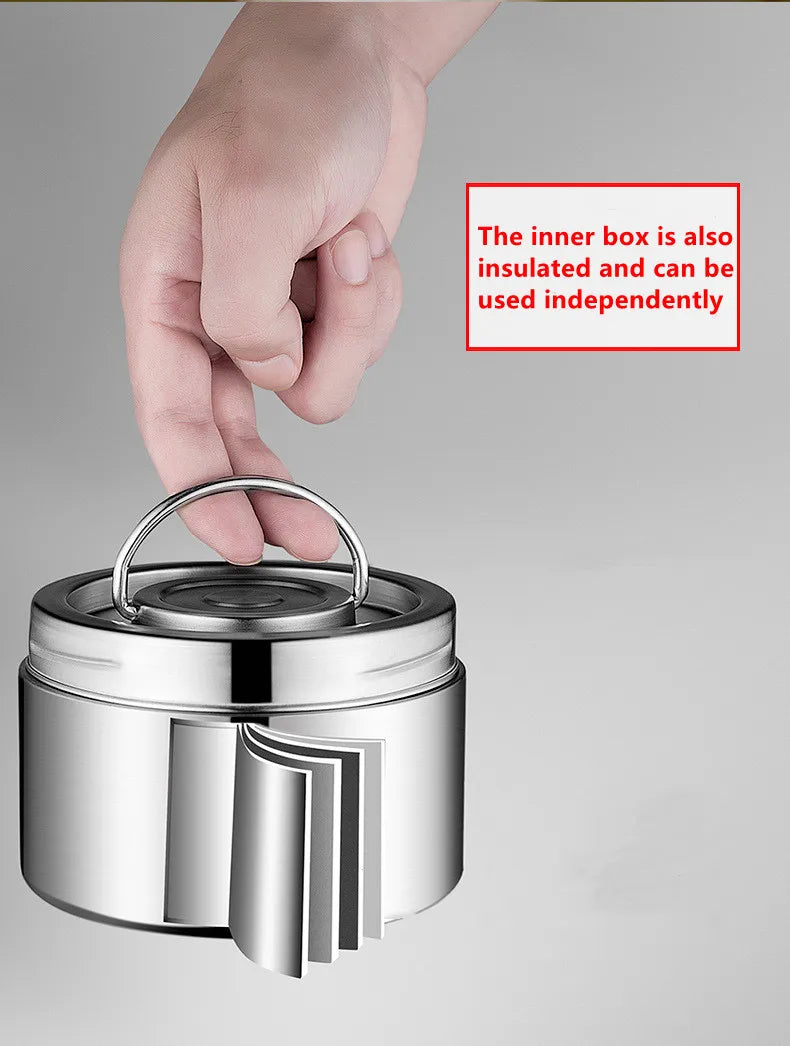 Large Capacity Stainless Steel Thermal Insulation Lunch Box