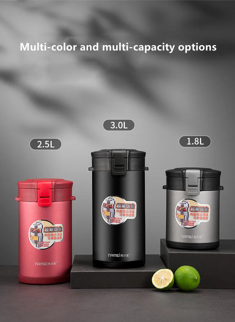 Large Capacity Stainless Steel Thermal Insulation Lunch Box