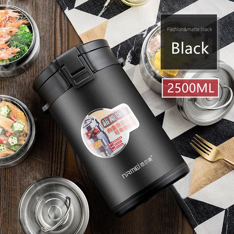 Large Capacity Stainless Steel Thermal Insulation Lunch Box