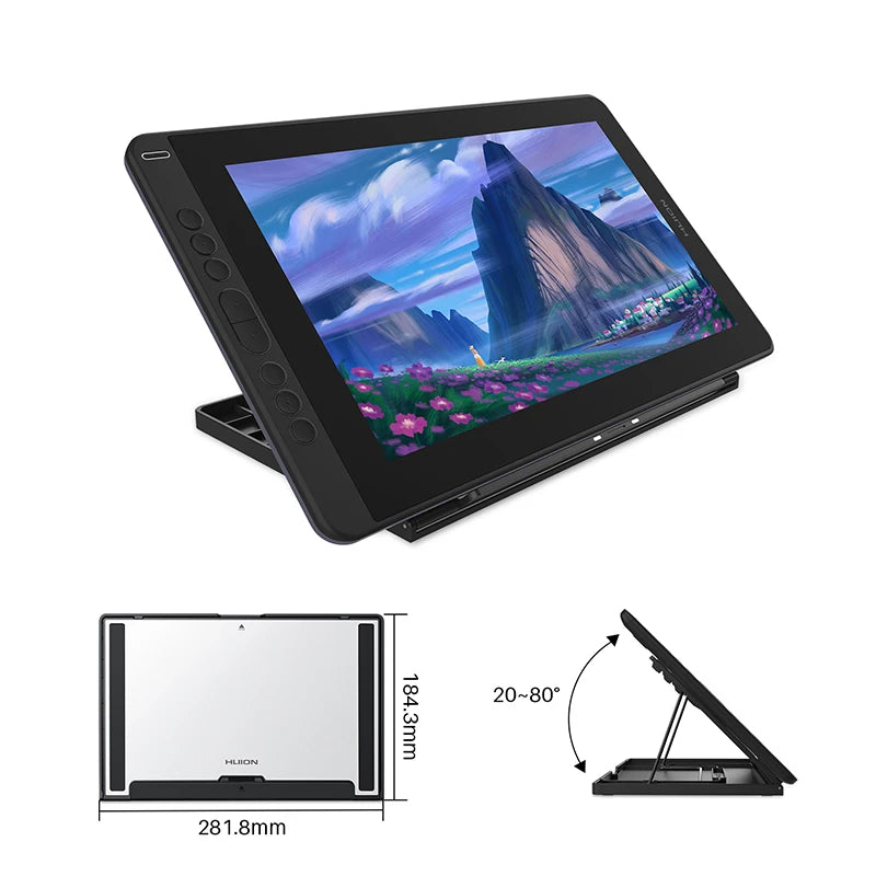 Huion Kamvas 13 Graphics Tablet Monitor AG Glass Pen Display Drawing