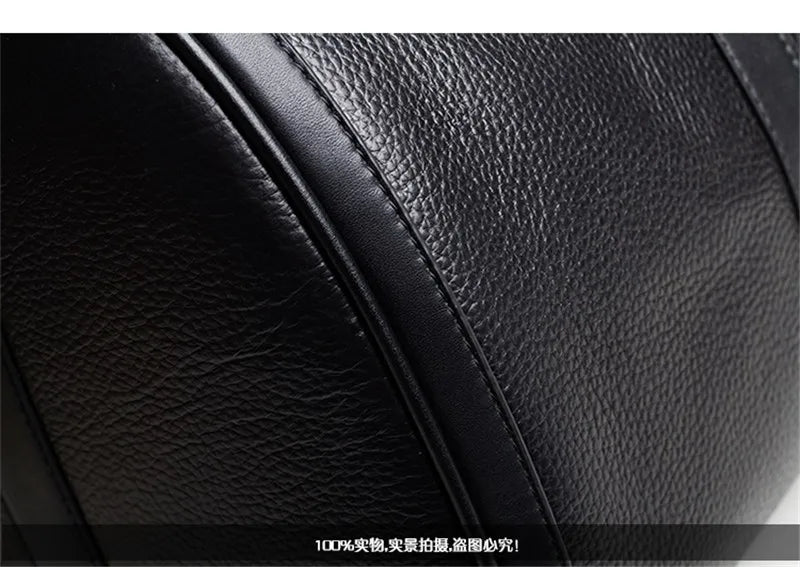 MUNUKI Vintage Crazy Horse Genuine Leather Travel bag Large Luggage