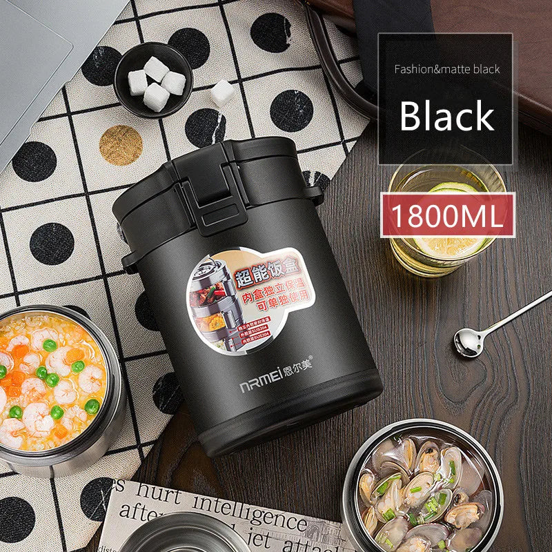 Large Capacity Stainless Steel Thermal Insulation Lunch Box