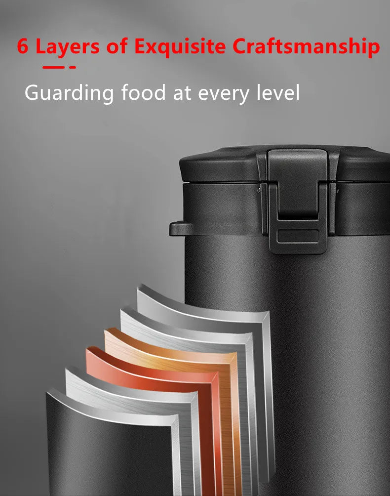 Large Capacity Stainless Steel Thermal Insulation Lunch Box