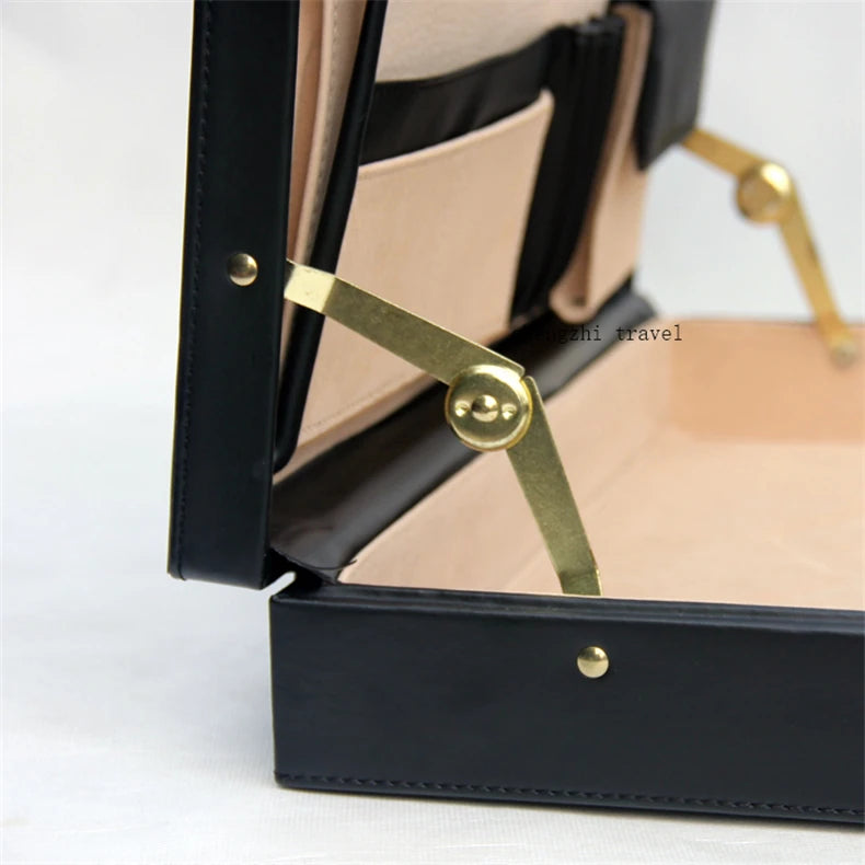 Black Leather Messenger Bag Box - 14-18 Inch Computer Briefcase - Product Details