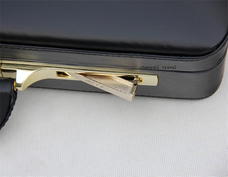 Black Leather Messenger Bag Box - 14-18 Inch Computer Briefcase - Product Details