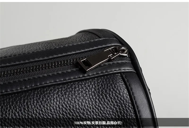 MUNUKI Vintage Crazy Horse Genuine Leather Travel bag Large Luggage