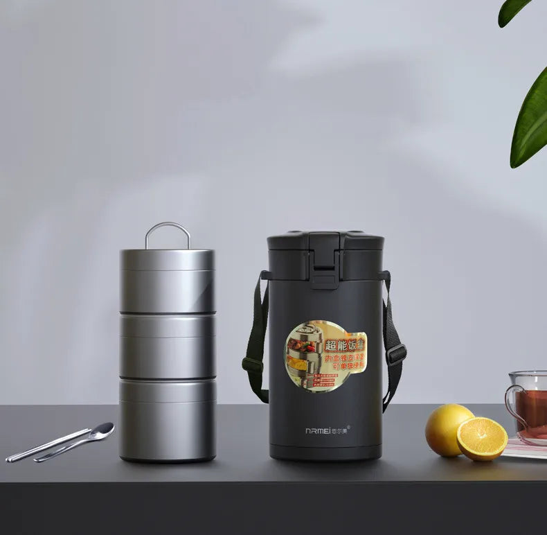 Large Capacity Stainless Steel Thermal Insulation Lunch Box