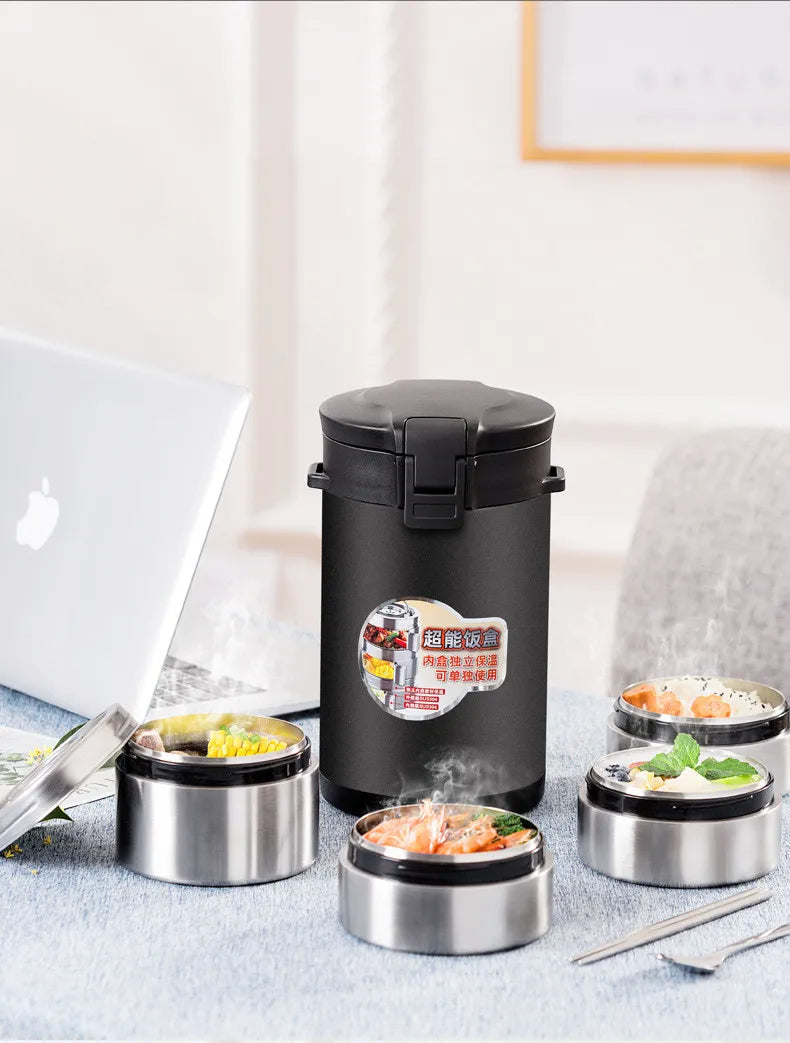 Large Capacity Stainless Steel Thermal Insulation Lunch Box
