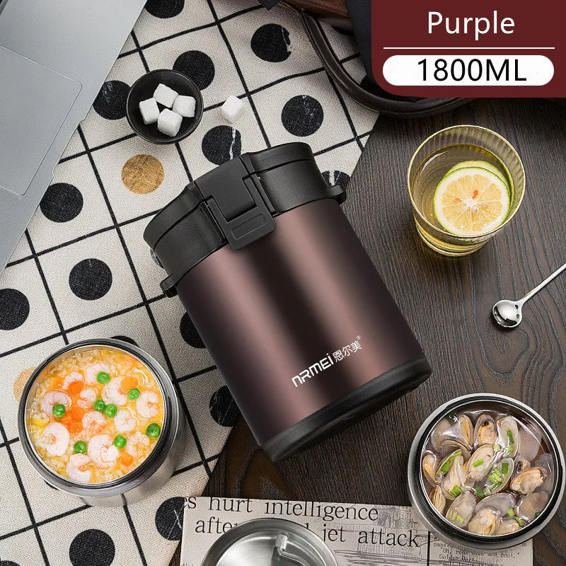 Large Capacity Stainless Steel Thermal Insulation Lunch Box